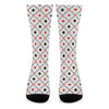 Poker Playing Card Suits Pattern Print Crew Socks