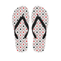 Poker Playing Card Suits Pattern Print Flip Flops