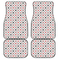 Poker Playing Card Suits Pattern Print Front and Back Car Floor Mats