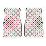 Poker Playing Card Suits Pattern Print Front Car Floor Mats