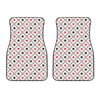 Poker Playing Card Suits Pattern Print Front Car Floor Mats