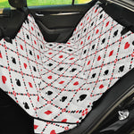 Poker Playing Card Suits Pattern Print Pet Car Back Seat Cover