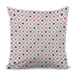 Poker Playing Card Suits Pattern Print Pillow Cover