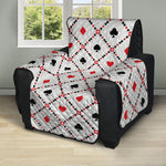 Poker Playing Card Suits Pattern Print Recliner Protector