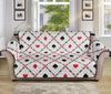 Poker Playing Card Suits Pattern Print Sofa Protector