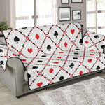 Poker Playing Card Suits Pattern Print Sofa Protector