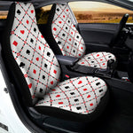 Poker Playing Card Suits Pattern Print Universal Fit Car Seat Covers