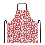 Polar Bear And Snowflake Pattern Print Apron