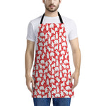 Polar Bear And Snowflake Pattern Print Apron