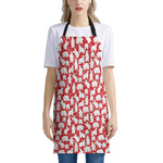 Polar Bear And Snowflake Pattern Print Apron