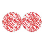 Polar Bear And Snowflake Pattern Print Car Coasters