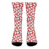 Polar Bear And Snowflake Pattern Print Crew Socks