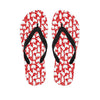 Polar Bear And Snowflake Pattern Print Flip Flops