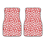 Polar Bear And Snowflake Pattern Print Front Car Floor Mats