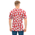 Polar Bear And Snowflake Pattern Print Men's T-Shirt