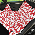 Polar Bear And Snowflake Pattern Print Pet Car Back Seat Cover