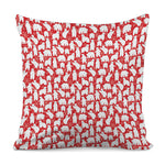 Polar Bear And Snowflake Pattern Print Pillow Cover
