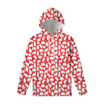 Polar Bear And Snowflake Pattern Print Pullover Hoodie