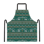 Polar Bear Knitted Pattern Print Apron