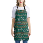 Polar Bear Knitted Pattern Print Apron