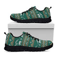 Polar Bear Knitted Pattern Print Black Running Shoes