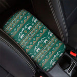 Polar Bear Knitted Pattern Print Car Center Console Cover