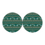 Polar Bear Knitted Pattern Print Car Coasters