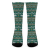 Polar Bear Knitted Pattern Print Crew Socks