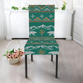 Polar Bear Knitted Pattern Print Dining Chair Slipcover
