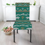 Polar Bear Knitted Pattern Print Dining Chair Slipcover