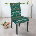 Polar Bear Knitted Pattern Print Dining Chair Slipcover