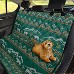 Polar Bear Knitted Pattern Print Pet Car Back Seat Cover