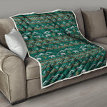 Polar Bear Knitted Pattern Print Quilt