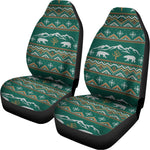 Polar Bear Knitted Pattern Print Universal Fit Car Seat Covers