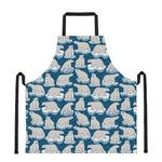 Polar Bear On Ice Pattern Print Apron