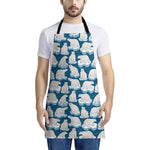Polar Bear On Ice Pattern Print Apron
