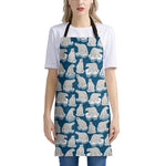Polar Bear On Ice Pattern Print Apron