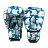 Polar Bear On Ice Pattern Print Boxing Gloves