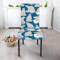 Polar Bear On Ice Pattern Print Dining Chair Slipcover
