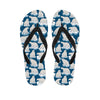 Polar Bear On Ice Pattern Print Flip Flops