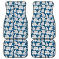Polar Bear On Ice Pattern Print Front and Back Car Floor Mats
