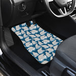 Polar Bear On Ice Pattern Print Front and Back Car Floor Mats