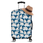 Polar Bear On Ice Pattern Print Luggage Cover