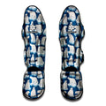 Polar Bear On Ice Pattern Print Muay Thai Shin Guards