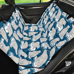 Polar Bear On Ice Pattern Print Pet Car Back Seat Cover