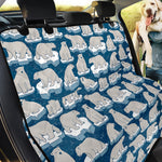 Polar Bear On Ice Pattern Print Pet Car Back Seat Cover