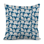 Polar Bear On Ice Pattern Print Pillow Cover