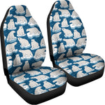 Polar Bear On Ice Pattern Print Universal Fit Car Seat Covers