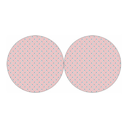 Polar Bear Reading Book Pattern Print Car Coasters