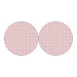 Polar Bear Reading Book Pattern Print Car Coasters